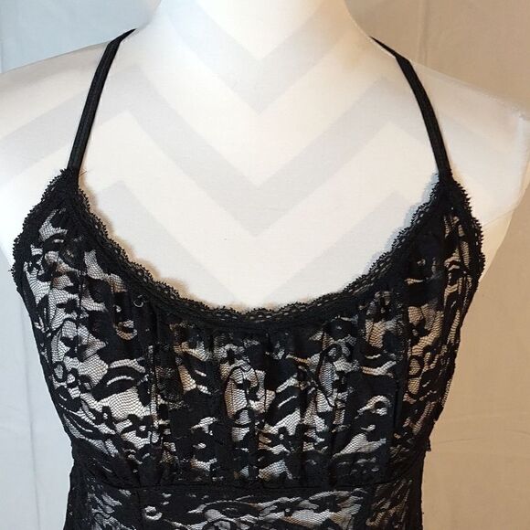 Black Lace Chemise  - Picture 2 of 7